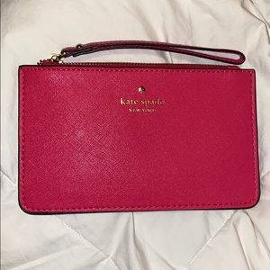 Pink Kate Spade wristlet